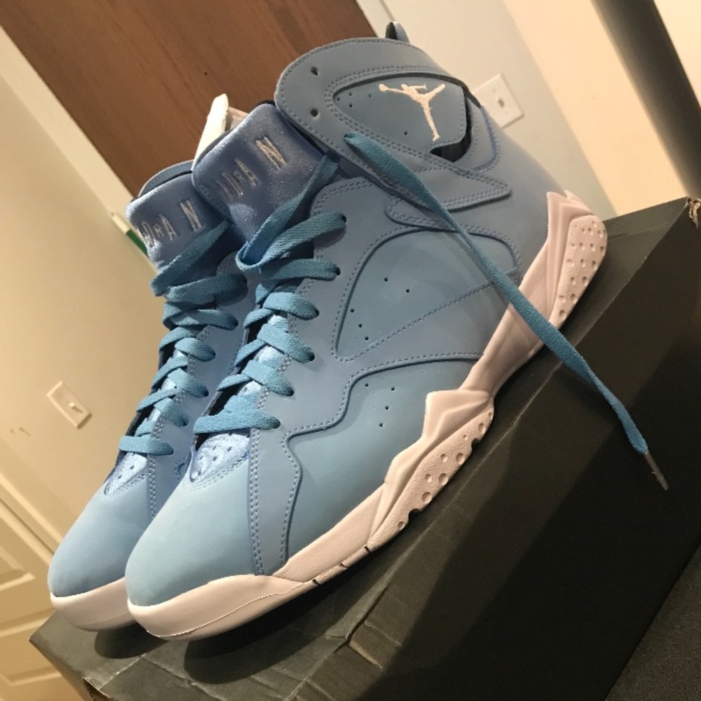 Air Jordan’s 7s light blue